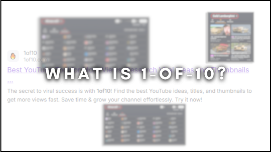What is 1of10?