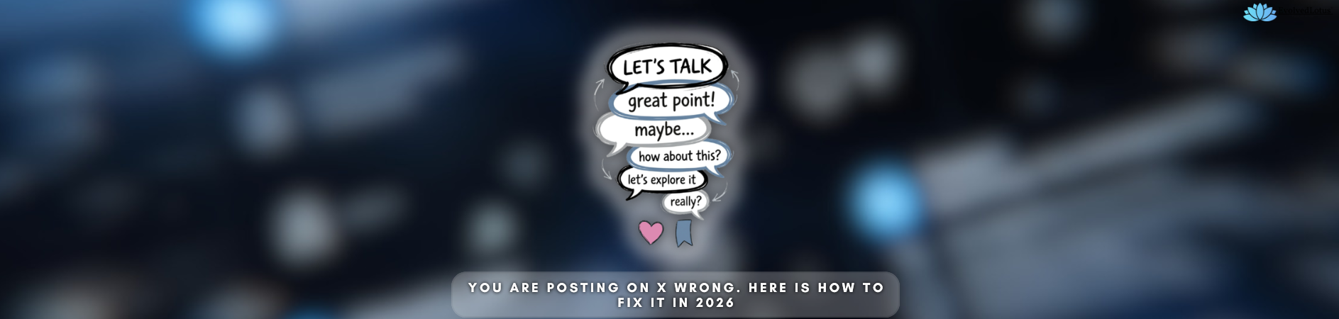 Illustration of a person engaging with content on X, surrounded by likes, replies, and bookmarks